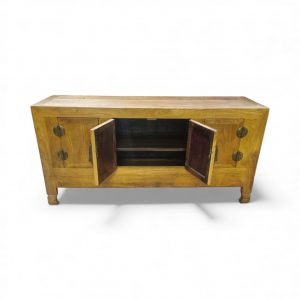 Vintage Wooden Sideboard Oriental Style / Brass Hardware /c 1950 / FREE DELIVERY - Image 4