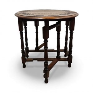 Antique Carved Oak Gateleg Drop-Leaf Table / c.1930 / FREE DELIVERY - Image 6