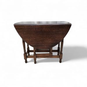 Vintage Oak Dining Table / Drop-Leaf / 1970s / FREE DELIVERY - Image 3