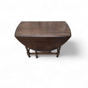 Vintage Oak Dining Table / Drop-Leaf / 1970s / FREE DELIVERY - Image 9