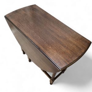 Vintage Oak Dining Table / Drop-Leaf / 1970s / FREE DELIVERY - Image 7