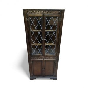 Vintage Oak Corner Cabinet / Priory Oak / 1970s / FREE DELIVERY - Image 7