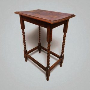 Antique Oak Barley Twist Side Table / c1920 / FREE DELIVERY - Image 3