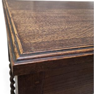Vintage Oak Side Table / Barley Twist Legs / c1920 / FREE DELIVERY - Image 7