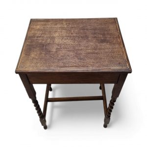 Vintage Oak Side Table / Barley Twist Legs / c1920 / FREE DELIVERY - Image 6