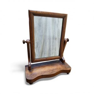 Vintage Edwardian Wooden Dressing Table Mirror / Swivel Frame / Lovely Patina / FREE DELIVERY