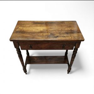 Vintage Hall Table / 1970s / Turned Legs / Original Finish / FREE DELIVERY