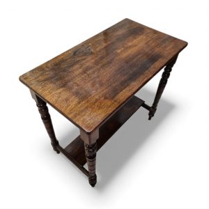 Vintage Hall Table / 1970s / Turned Legs / Original Finish / FREE DELIVERY - Image 3