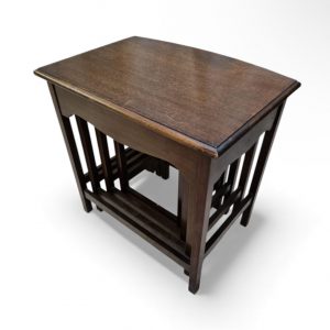 Vintage Mid-Century Set of Four Nesting Tables / c. 1960 / Solid Wood / FREE DELIVERY - Image 3