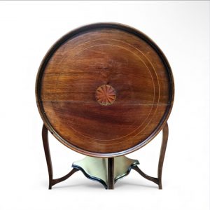 Antique Edwardian Mahogany Plant Stand / Early 20th Century / Inlaid Detail / FREE DELIVERY - Image 4