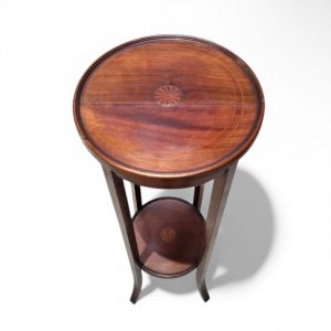 Antique Edwardian Mahogany Plant Stand / Early 20th Century / Inlaid Detail / FREE DELIVERY - Image 2