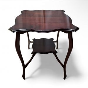 Vintage Mahogany Side Table / c. 1960 / Elegant Curved Design / FREE DELIVERY