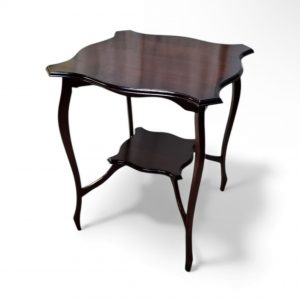 Vintage Mahogany Side Table / c. 1960 / Elegant Curved Design / FREE DELIVERY - Image 6