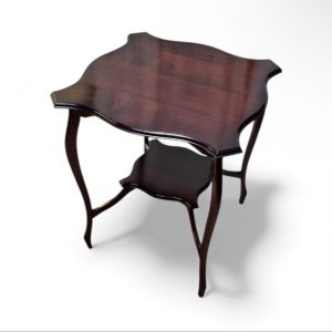 Vintage Mahogany Side Table / c. 1960 / Elegant Curved Design / FREE DELIVERY - Image 5