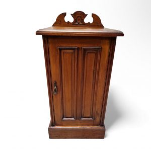 Antique Victorian Walnut Side Cabinet / c1880 / Carved Pediment / FREE DELIVERY - Image 11