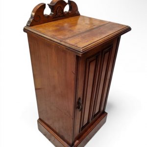 Antique Victorian Walnut Side Cabinet / c1880 / Carved Pediment / FREE DELIVERY - Image 9