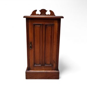 Antique Victorian Walnut Side Cabinet / c1880 / Carved Pediment / FREE DELIVERY - Image 7