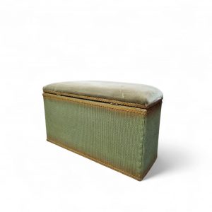 Vintage Lloyd Loom Lusty-Style Ottoman / 1970s / FREE DELIVERY - Image 3