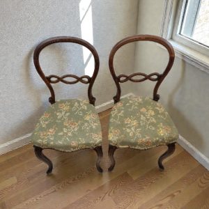Antique Victorian Balloon-Back Chairs / Late 19th Century / Set of Two / FREE DELIVERY - Image 12