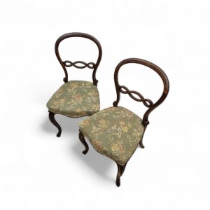Antique Victorian Balloon-Back Chairs / Late 19th Century / Set of Two / FREE DELIVERY - Image 5