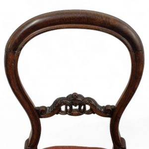 Antique Victorian Balloon-Back Chairs / Set of 2 / c. 1880–1900 / Carved Details / FREE DELIVERY - Image 9