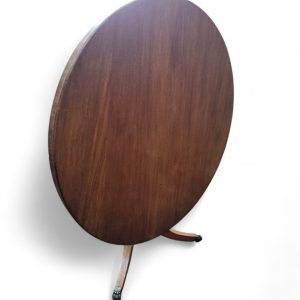 Antique Edwardian Tilt-Top Pedestal Table / c.1905 / Lion-Paw Brass Castors / FREE DELIVERY - Image 6