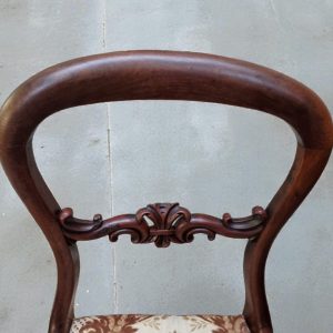 Antique Pair of Victorian Balloon-Back Side Chairs / c.1860–1880 / FREE DELIVERY - Image 8