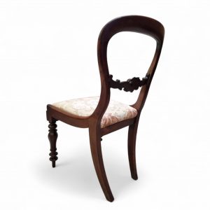 Antique Pair of Victorian Balloon-Back Side Chairs / c.1860–1880 / FREE DELIVERY - Image 6