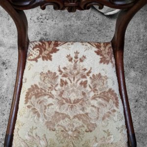 Antique Pair of Victorian Balloon-Back Side Chairs / c.1860–1880 / FREE DELIVERY - Image 11