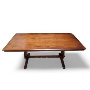 Vintage Old Charm Wood Brothers Large Refectory-Style Dining Table / c1960 / FREE DELIVERY - Image 5