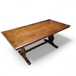 Vintage Old Charm Wood Brothers Large Refectory-Style Dining Table / c1960 / FREE DELIVERY