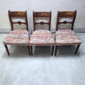Antique Victorian Carved Side Chairs / Set of Three / c.1870 / FREE DELIVERY - Image 5