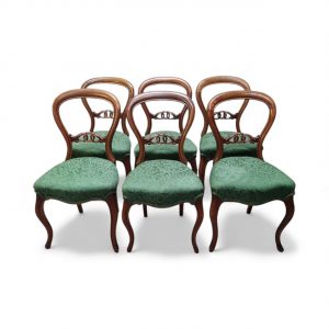 Antique Victorian Revival Dining Chairs / c.1890 / Set of 6 / FREE DELIVERY - Image 6