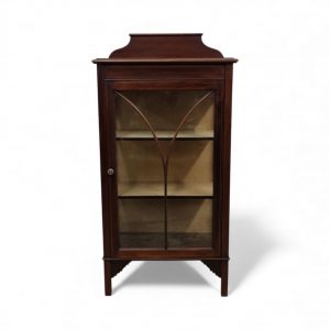 Antique Edwardian Glazed Bookcase / Small Display Cabinet / c.1910 / FREE DELIVERY - Image 3