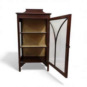Antique Edwardian Glazed Bookcase / Small Display Cabinet / c.1910 / FREE DELIVERY - Image 9