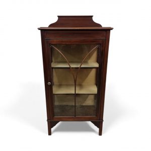 Antique Edwardian Glazed Bookcase / Small Display Cabinet / c.1910 / FREE DELIVERY - Image 4