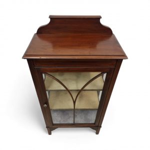 Antique Edwardian Glazed Bookcase / Small Display Cabinet / c.1910 / FREE DELIVERY - Image 2