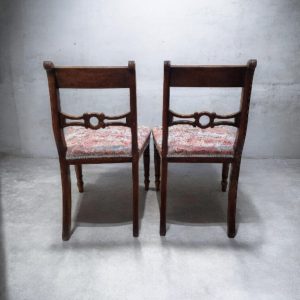 Antique Wooden Dining Chairs / c1880 / Set of 2 / FREE DELIVERY - Image 5