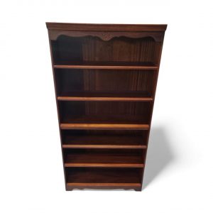 Vintage Rossmore Red Mahogany Tall Open Bookcase / c1970 / FREE DELIVERY - Image 10
