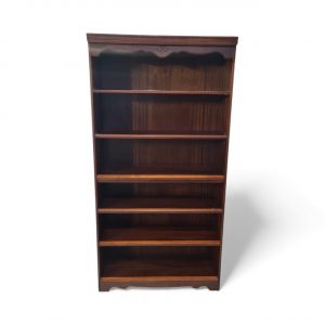 Vintage Rossmore Red Mahogany Tall Open Bookcase / c1970 / FREE DELIVERY - Image 9