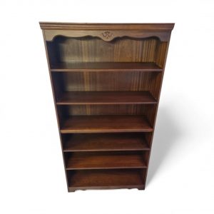 Vintage Rossmore Red Mahogany Tall Open Bookcase / c1970 / FREE DELIVERY - Image 8