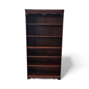 Vintage Rossmore Red Mahogany Tall Open Bookcase / c1970 / FREE DELIVERY - Image 2