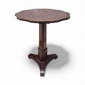 Vintage Scalloped-Top Pedestal Occasional Table / Early 20th Century / FREE DELIVERY - Image 8