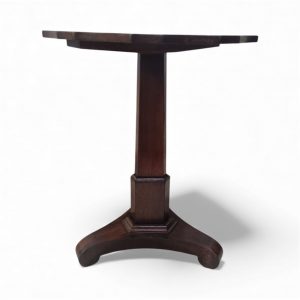 Vintage Scalloped-Top Pedestal Occasional Table / Early 20th Century / FREE DELIVERY - Image 7