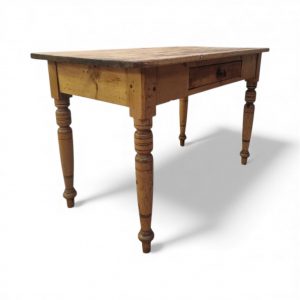 Antique Victorian Pine Farmhouse Table / Drawer / c1880 / FREE DELIVERY - Image 4