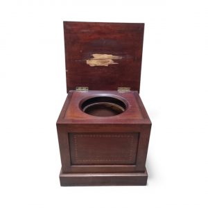 Vintage Wooden Bedside Commode / Chamber Pot Cabinet / c1920 / FREE DELIVERY - Image 9