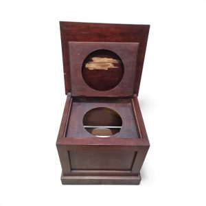 Vintage Wooden Bedside Commode / Chamber Pot Cabinet / c1920 / FREE DELIVERY - Image 4