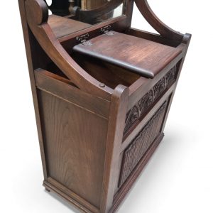 Vintage Old Charm Oak Wood Bros Hall Stand / Umbrella Compartment / c1960 / FREE DELIVERY - Image 9