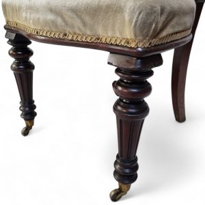 Victorian Upholstered Dining Chairs / c. 1880 / Set of Two / FREE DELIVERY - Image 5