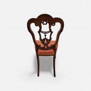 Antique Walnut Side Chair / c.1890 / Pierced Splat Back / FREE DELIVERY - Image 11